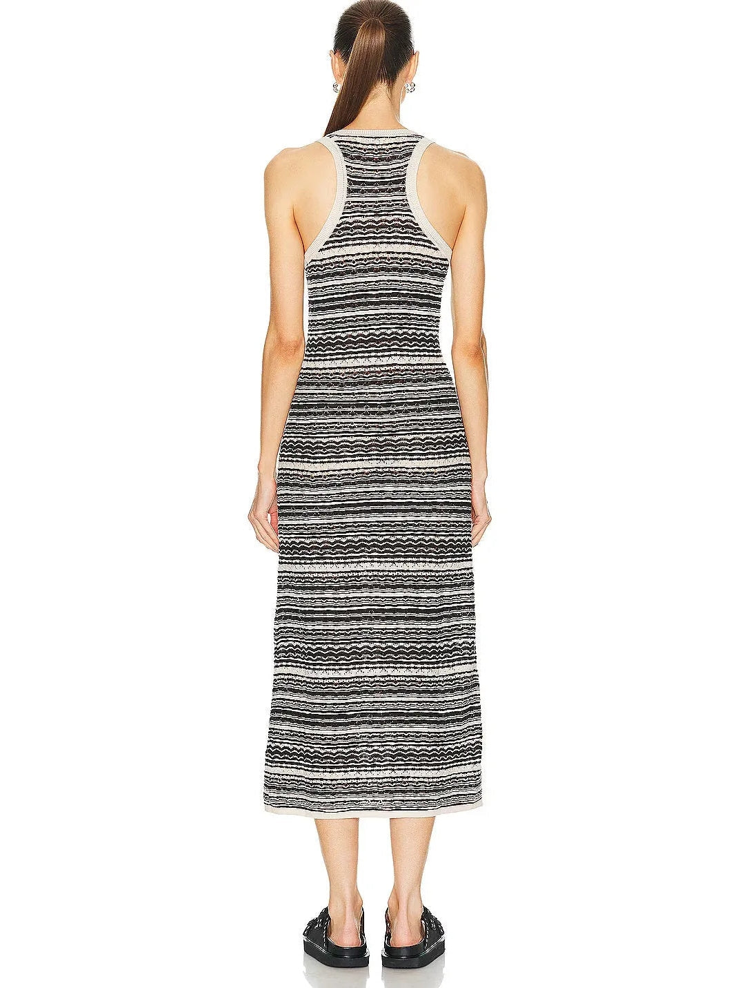 Knit Multicolor Sleeveless Maxi Dress - Dresses