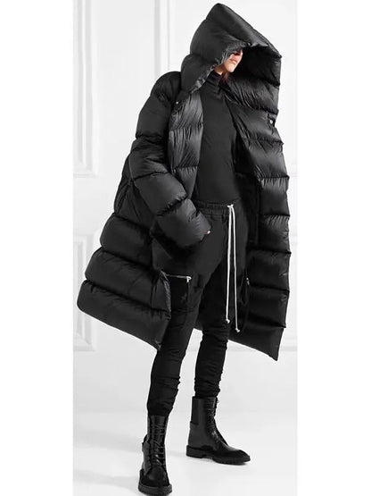 Long Down Coat Black