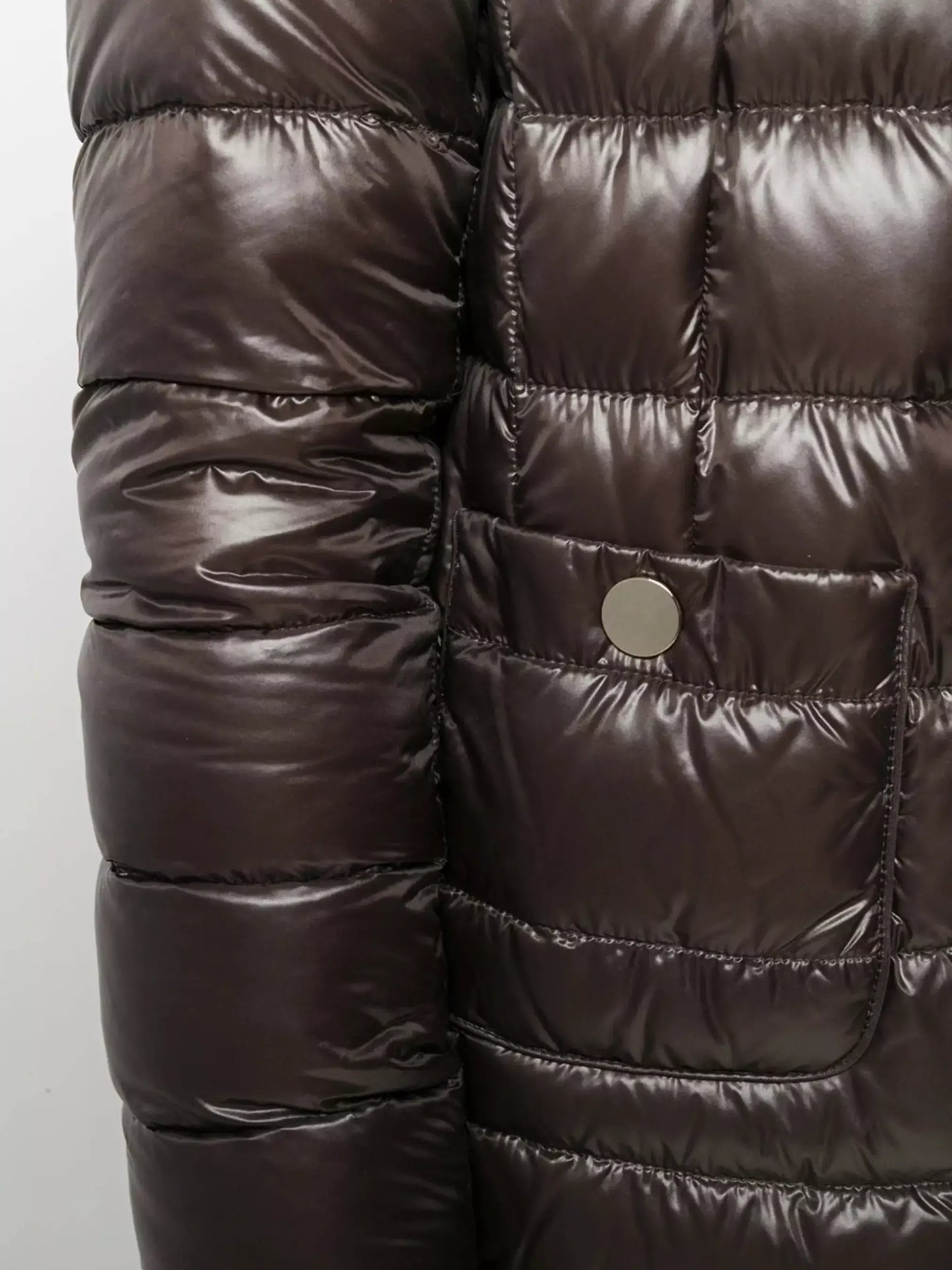 Long Paneled Quilted Down Jacket - Jackets