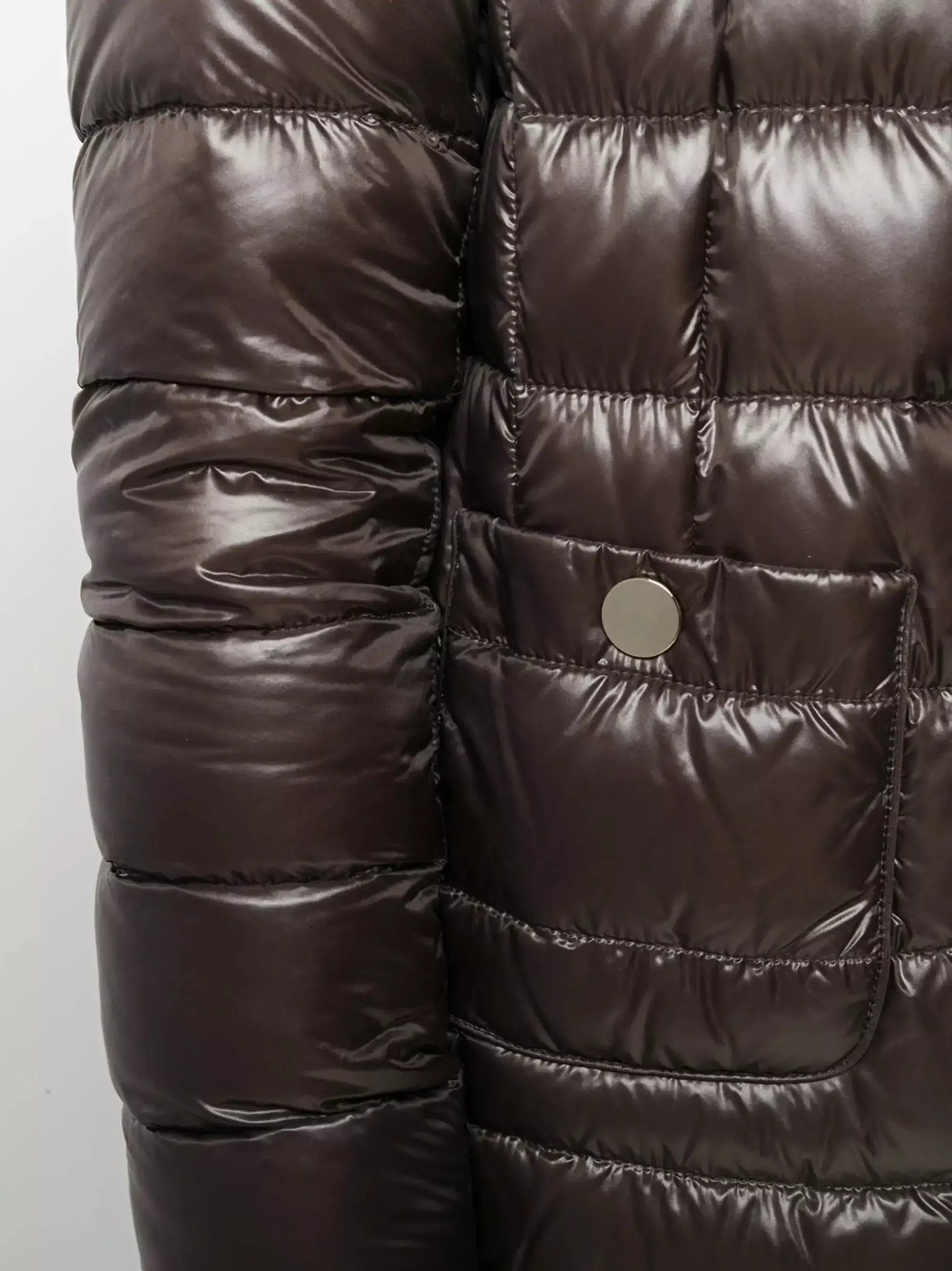 Long Paneled Quilted Down Jacket - Jackets