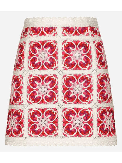 Majolica Brick-Stitched Skirt - Skirts