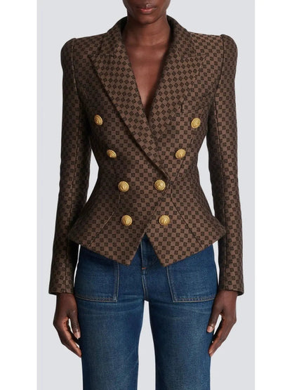 Mini Monogram Double-Breasted Jacquard Jacket - Jackets