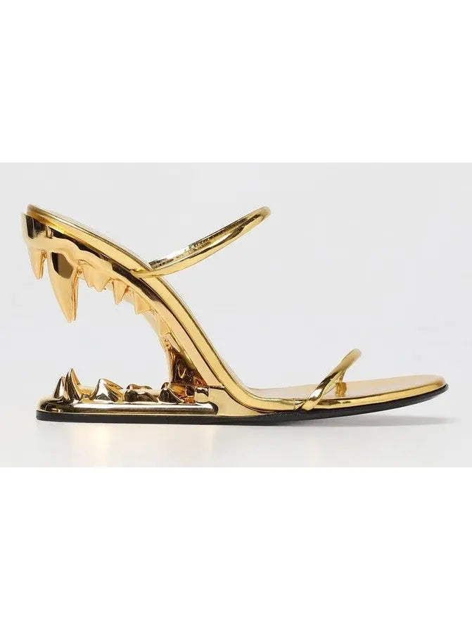 Morso Mirror-Finish Sandals in Gold - Footwear