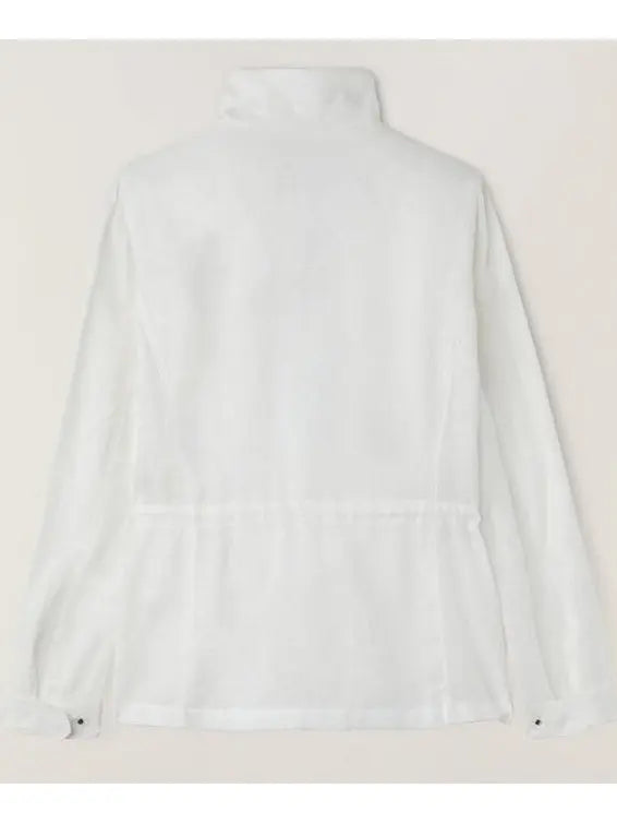 Multi-Pocket Linen Jacket White - Jackets