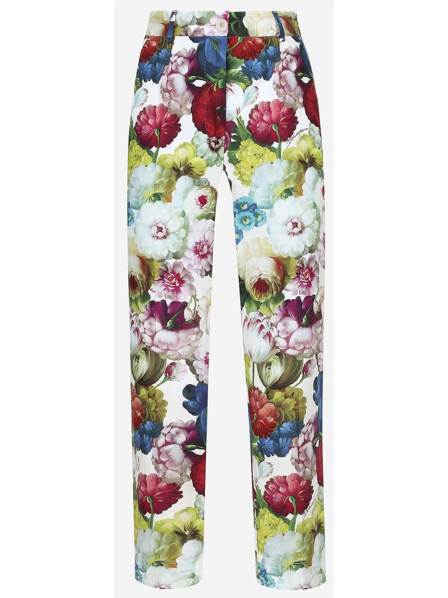 Nocturnal Flower Print Cotton Pants - small - Jeans & Pants