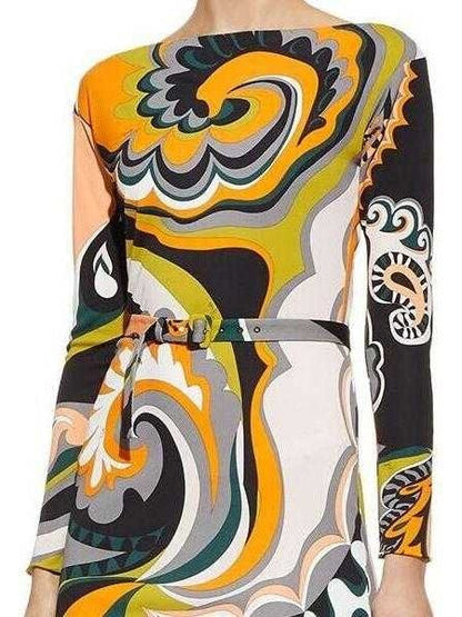 Paisley Abstract Printed Sheath Dress - Dresses