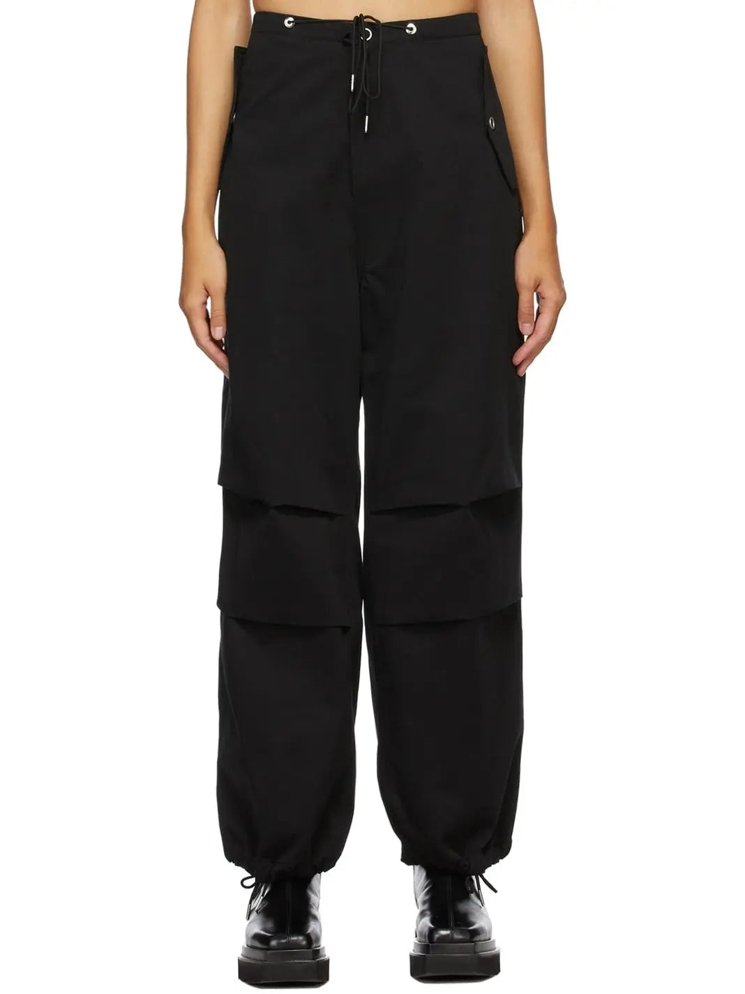 Parachute Trousers Black - small - Jeans & Pants