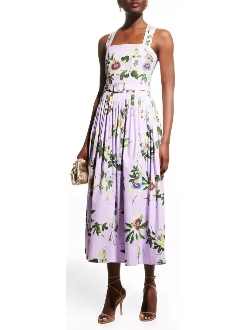 Passion Flower Cotton Dress - Dresses