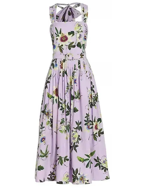 Passion Flower Cotton Dress - Dresses