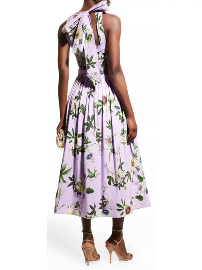 Passion Flower Cotton Dress - Dresses