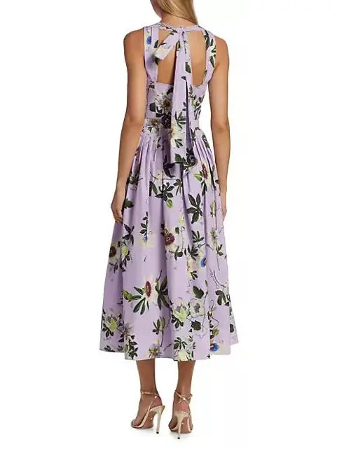 Passion Flower Cotton Dress - Dresses