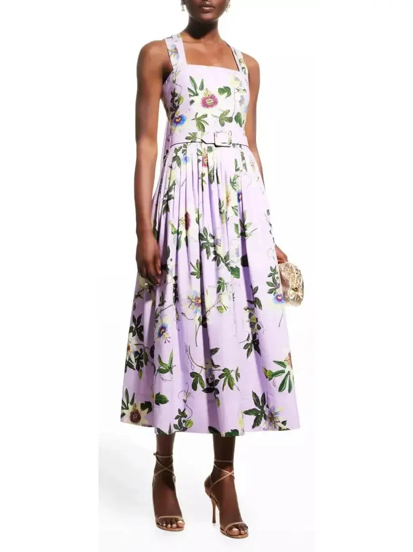 Passion Flower Cotton Dress - Dresses