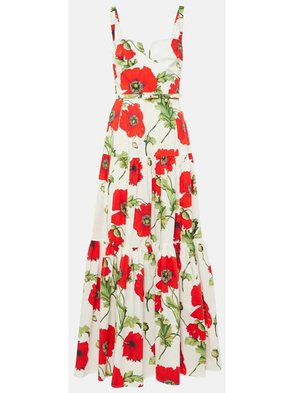 Poppy Printed Cotton Poplin Dress - Dresses