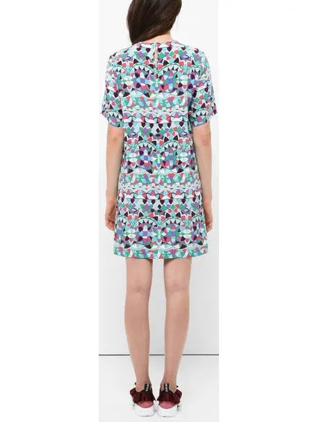 Print Jersey Shift Dress - Dresses