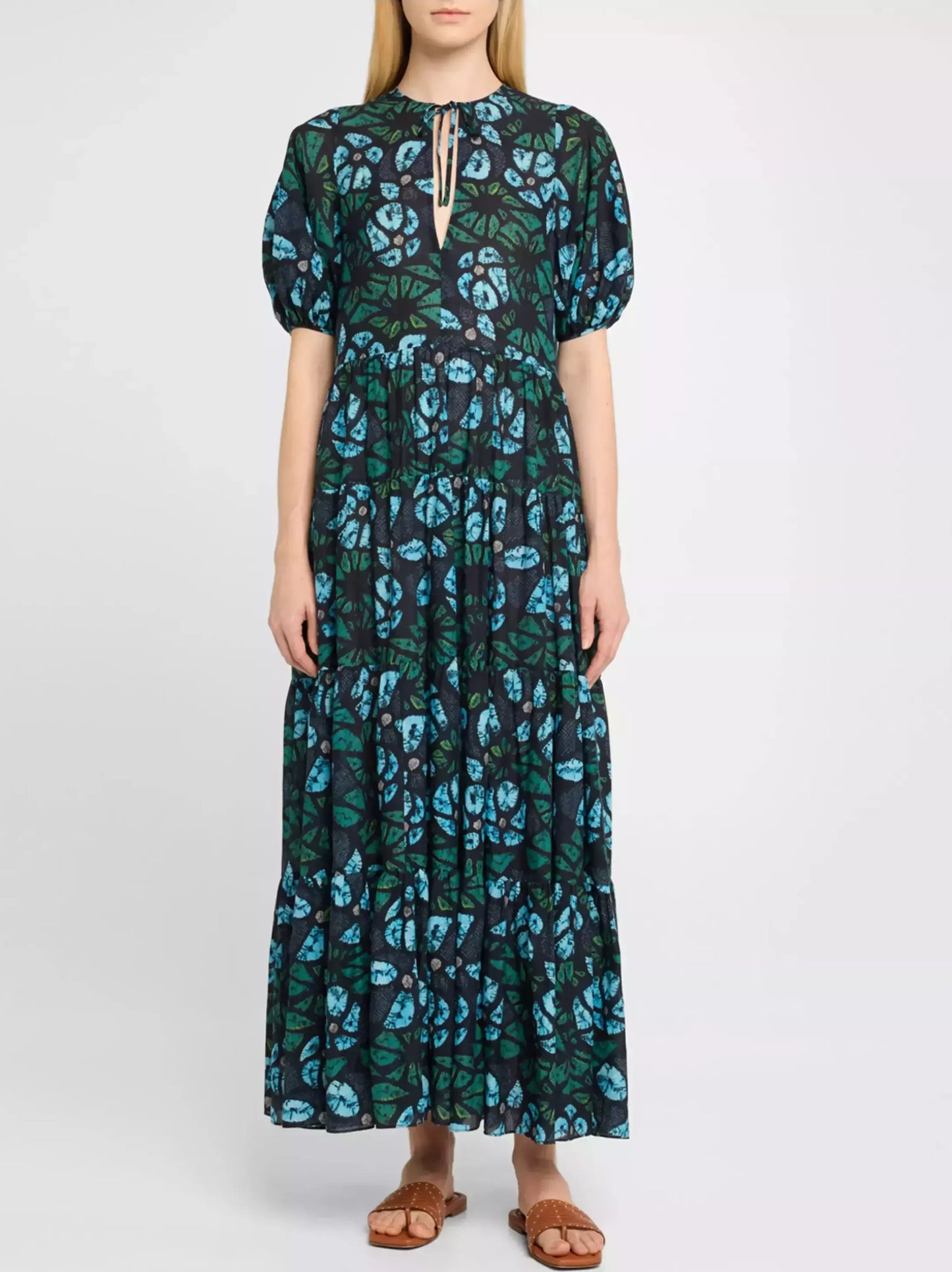 Printed Coverup Beach Dress - Dresses