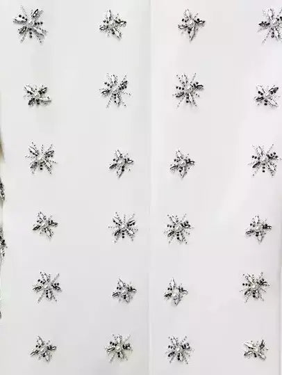 Rhinestone-Embellished Blazer and Wide-Leg Pants Suit in White - Suits & Sets