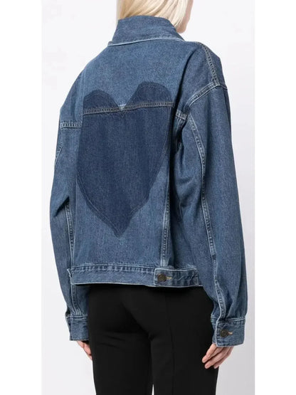 Jean Jacket Rope Rope Cut-out Denim Jacket and Jean Set High End Fashion