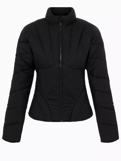 Sculptured Paneled Light Down Jacket - Jackets