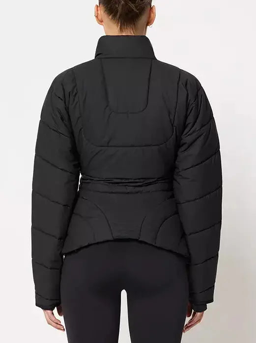 Sculptured Paneled Light Down Jacket - Jackets