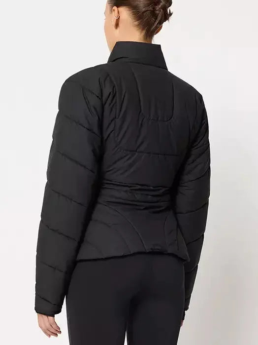 Sculptured Paneled Light Down Jacket - Jackets