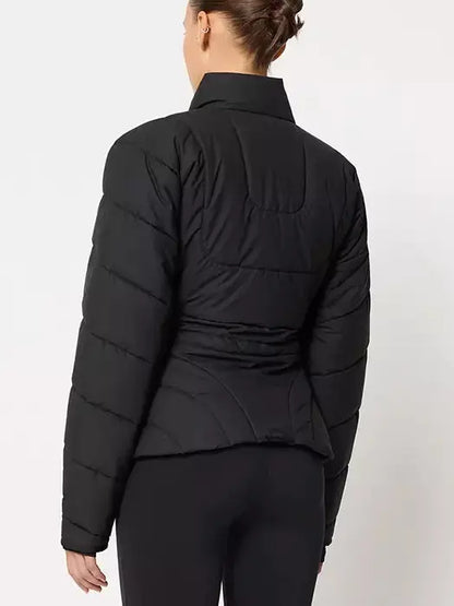 Sculptured Paneled Light Down Jacket - Jackets