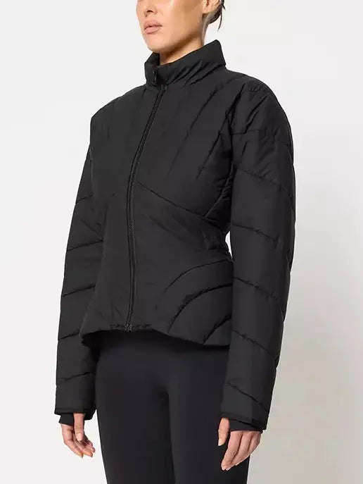 Sculptured Paneled Light Down Jacket - Jackets