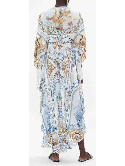 Season Of The Siren Gathered Waist Kaftan Dress - Dresses