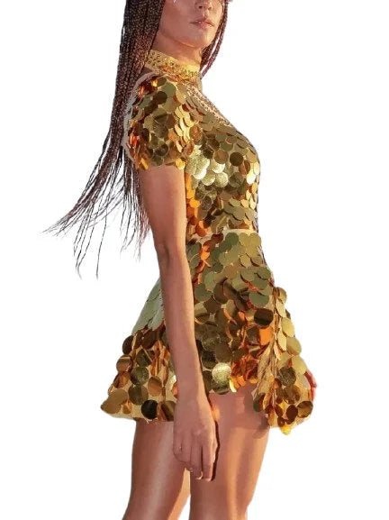 Sequin-Embellished Bodysuit and Skirt Set - Suits & Sets