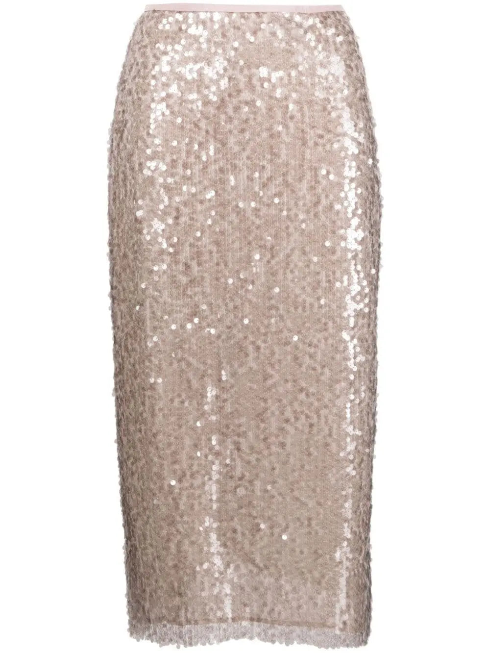 Sequin-Embellished Straight Skirt - Skirts