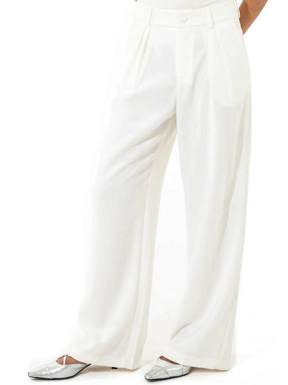 Sequin Embroidered White Blazer and Pant Suit - Suits & Sets