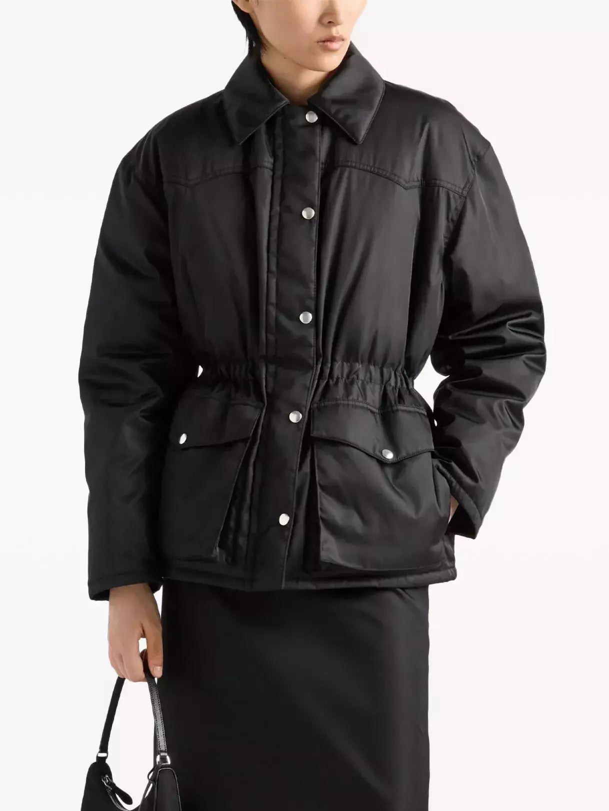 Shirt-Style Cotton Padded Down Jacket - Jackets