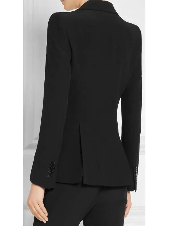 Single-Breasted Blazer and Pant Suit in Black - Suits & Sets