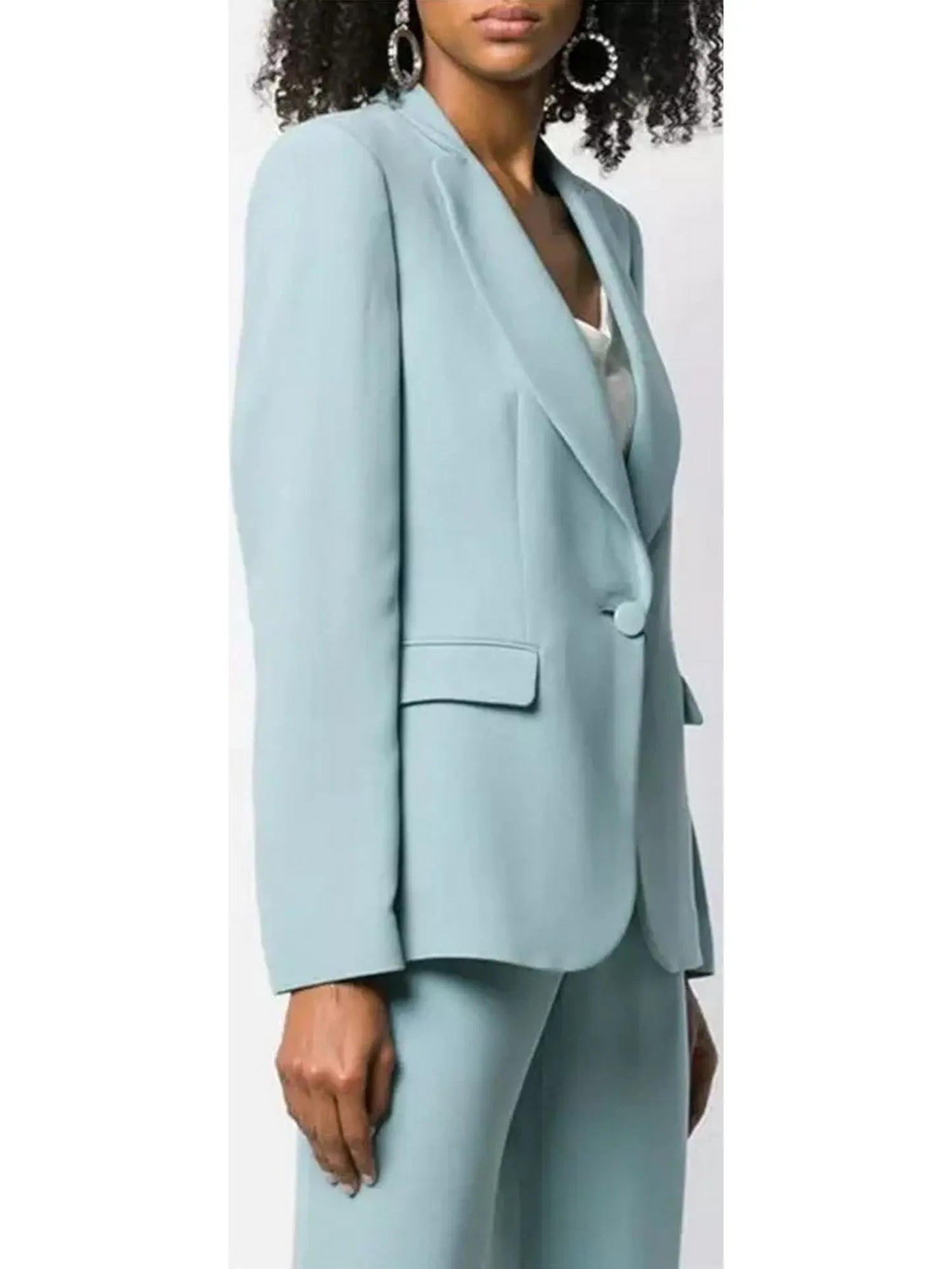 Single-Breasted Blazer and Pant Suit - Suits & Sets