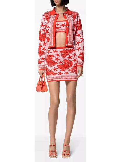 Starfish Sea Knit Polo Cardigan - Sweaters & Knitwear