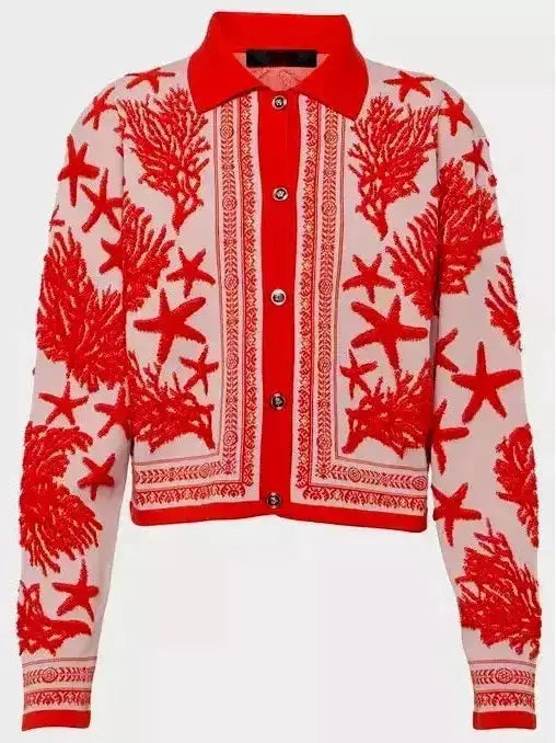 Starfish Sea Knit Polo Cardigan - Sweaters & Knitwear