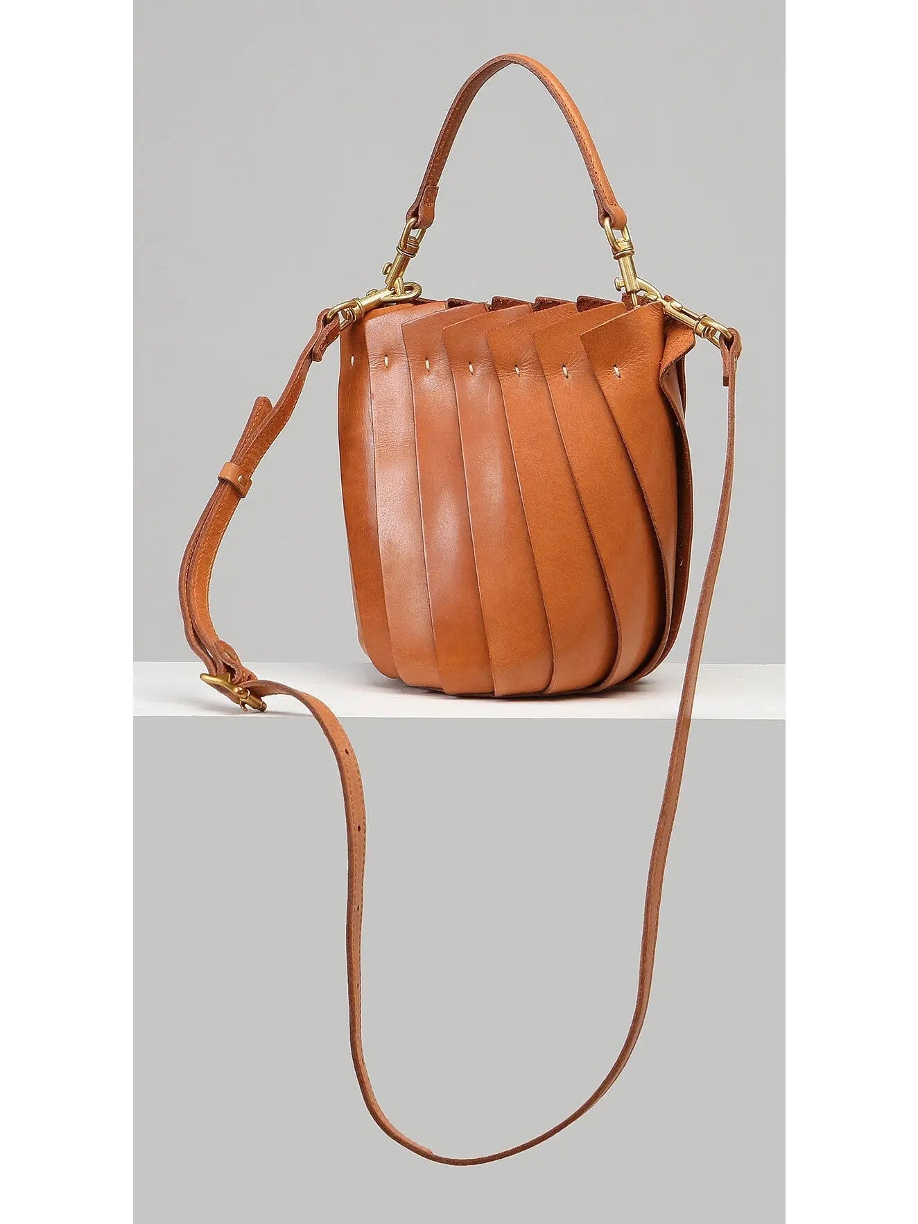 The Blooming Leather Bucket Bag - Handbags