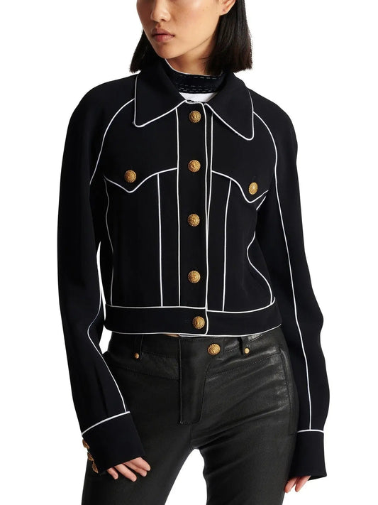 Western Crepe Jacket - Jackets